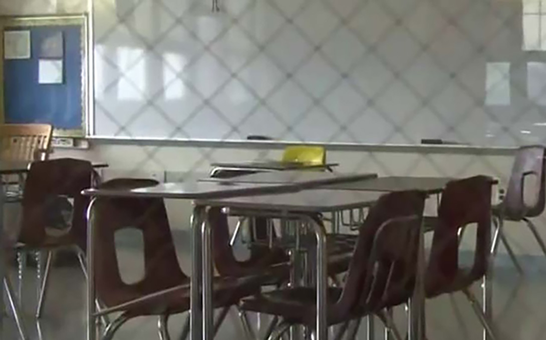 an empty classroom