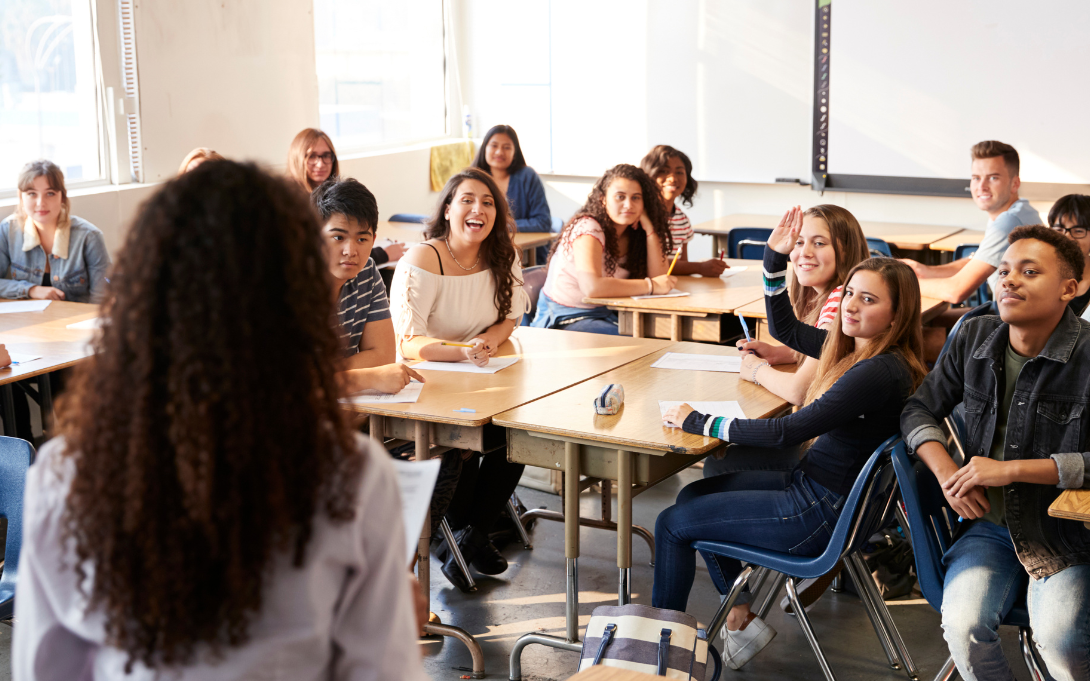 classroom of students and teacher