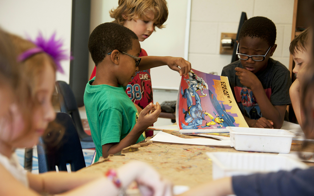thumbnail: third grade students in a classroom