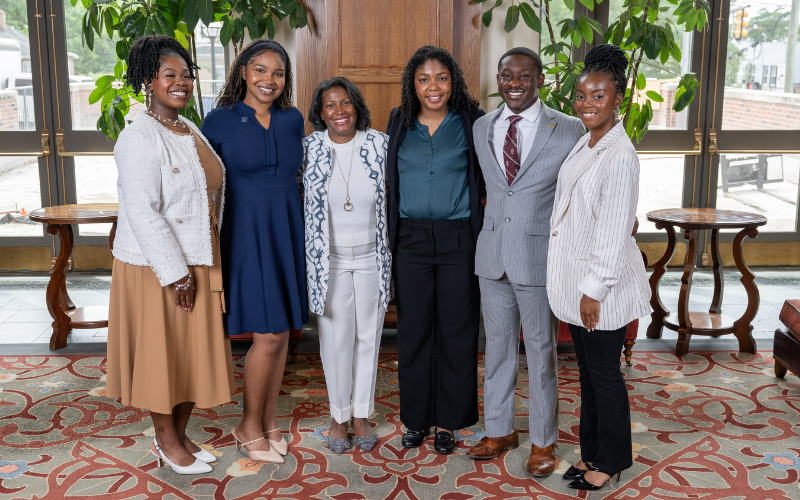 ASPIRE 2025 cohort posing with Dean Celeste Watkins-Hayes
