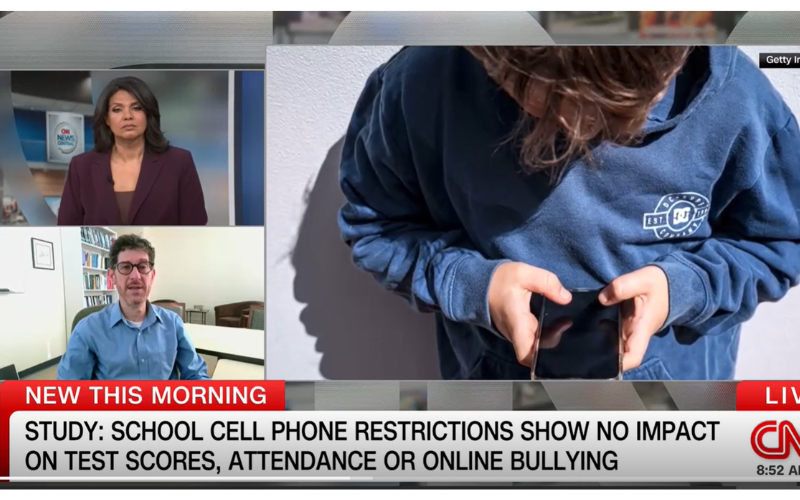 Screenshot of Brian Jacob interview on CNN