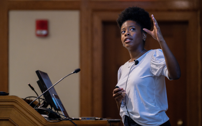 image of Corinne Salter presenting